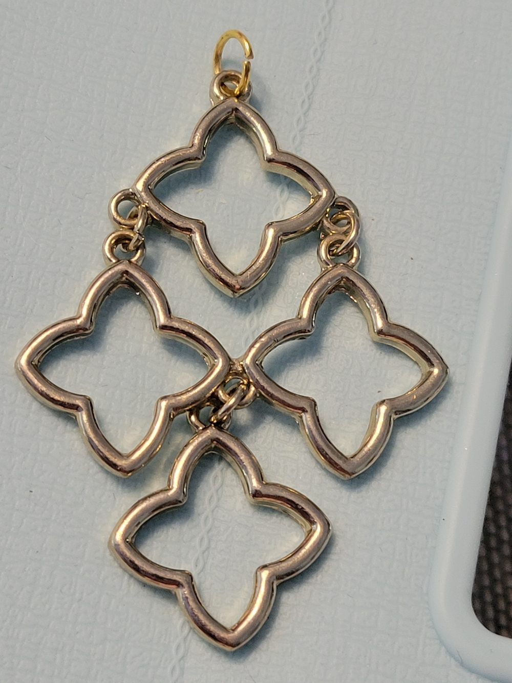 Gold-Tone Clover Dangle Pendant - Women's Jewelry